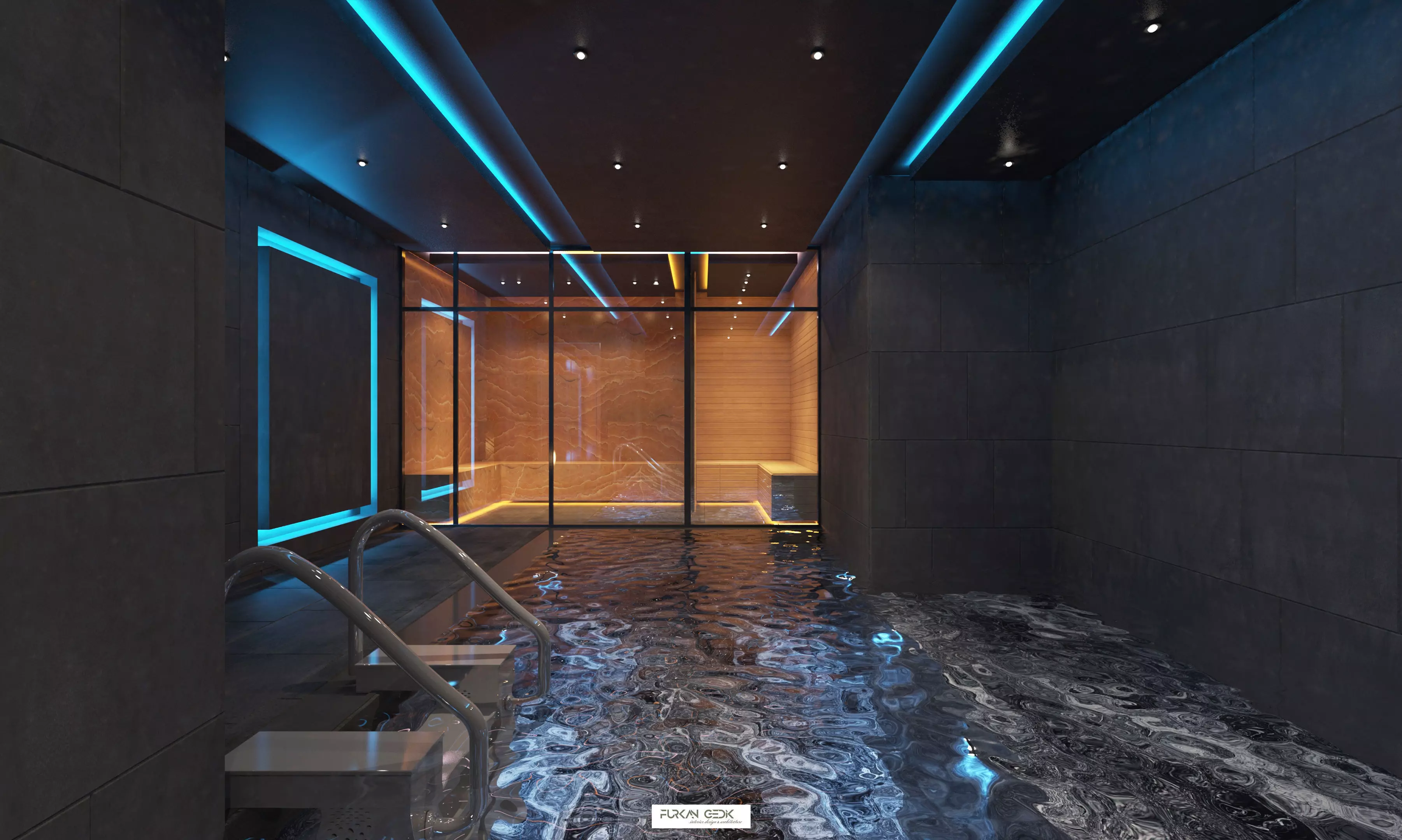 Spa Pool Villa Mugla 3D model_0