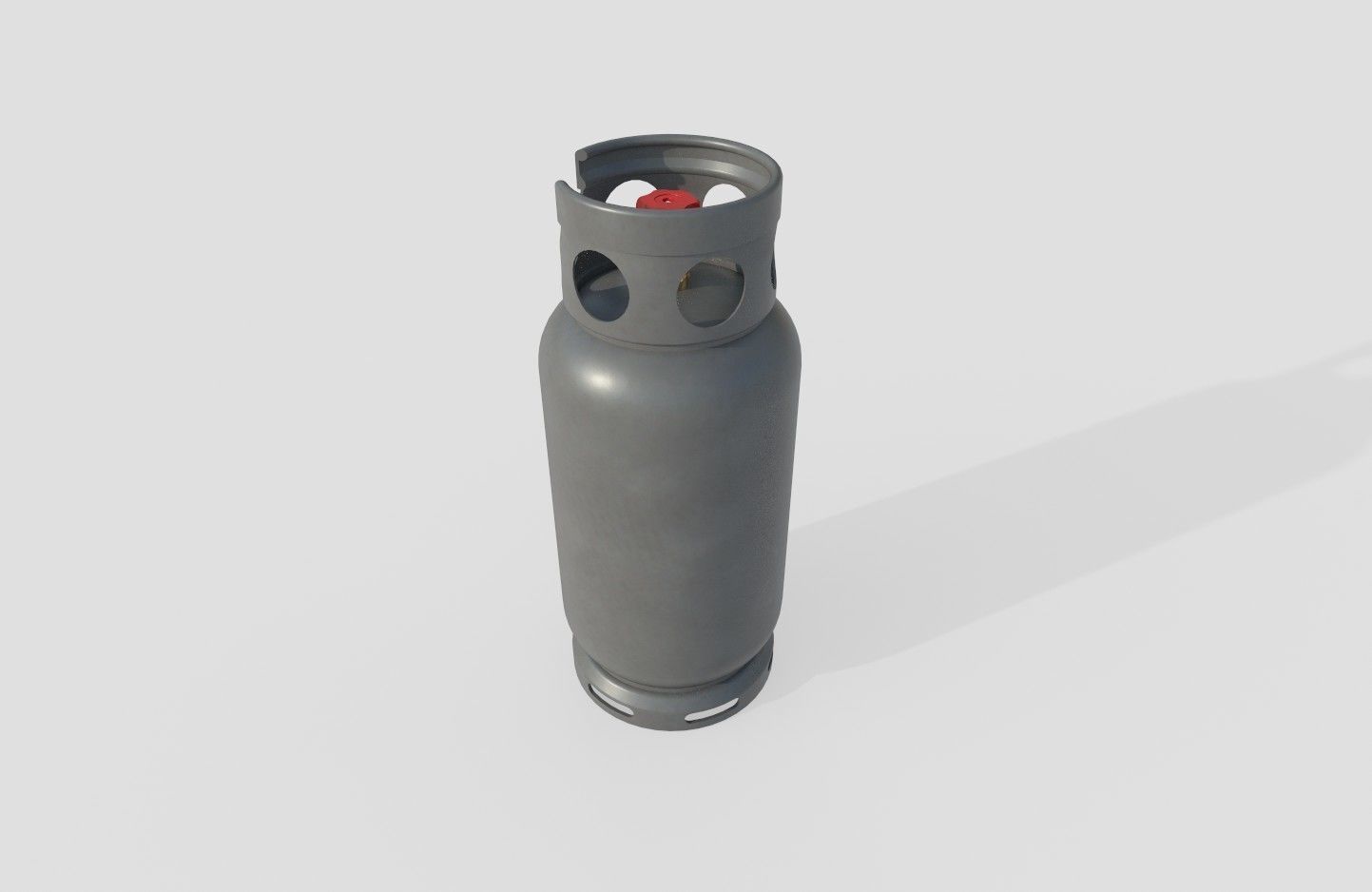 Gas Bottle M1 Low-poly 3D model_6