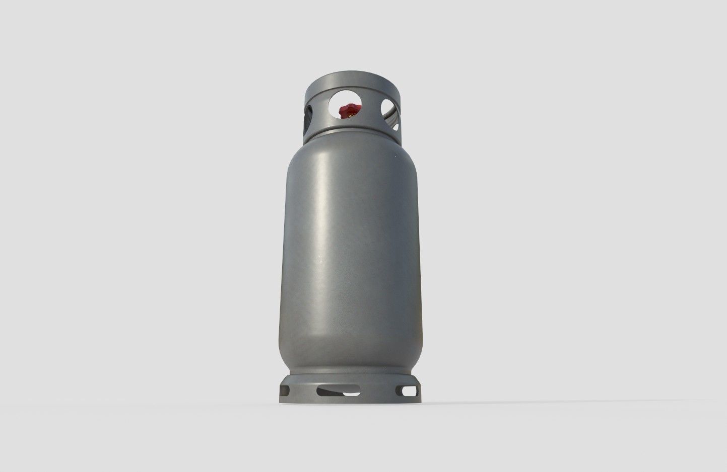 Gas Bottle M1 Low-poly 3D model_11