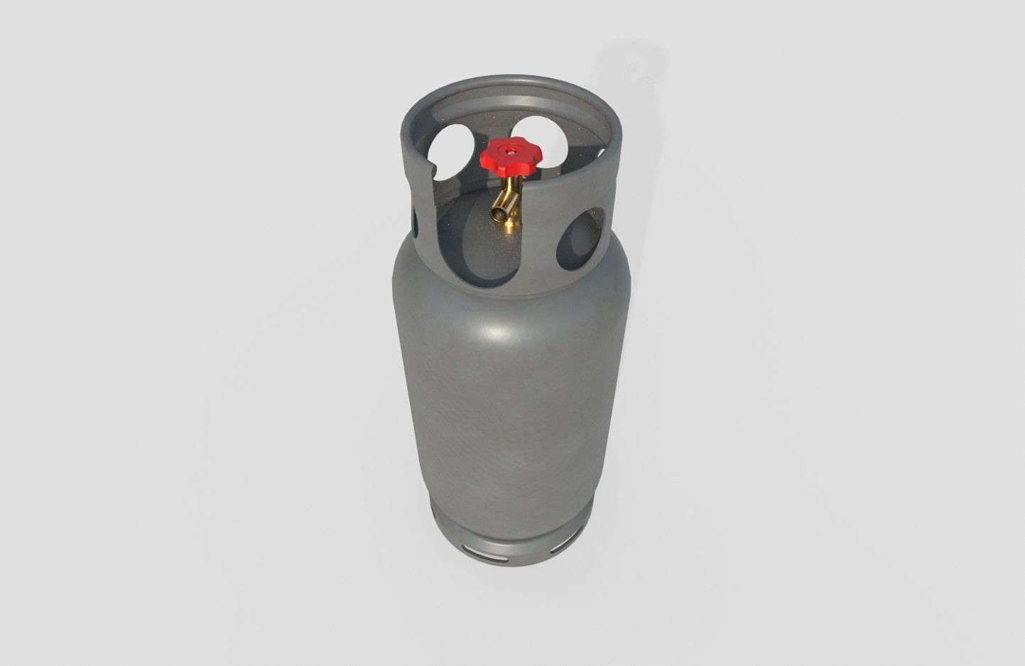 Gas Bottle M1 Low-poly 3D model_1
