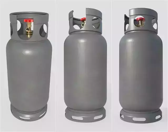 Gas Bottle M1 Low-poly 3D model