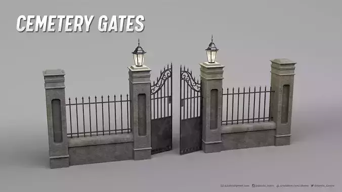 Cemetery Gates - 3D model