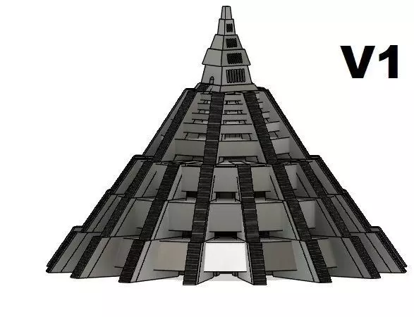 Star Wars Yavin 4 - Great Temple 3D print model_0