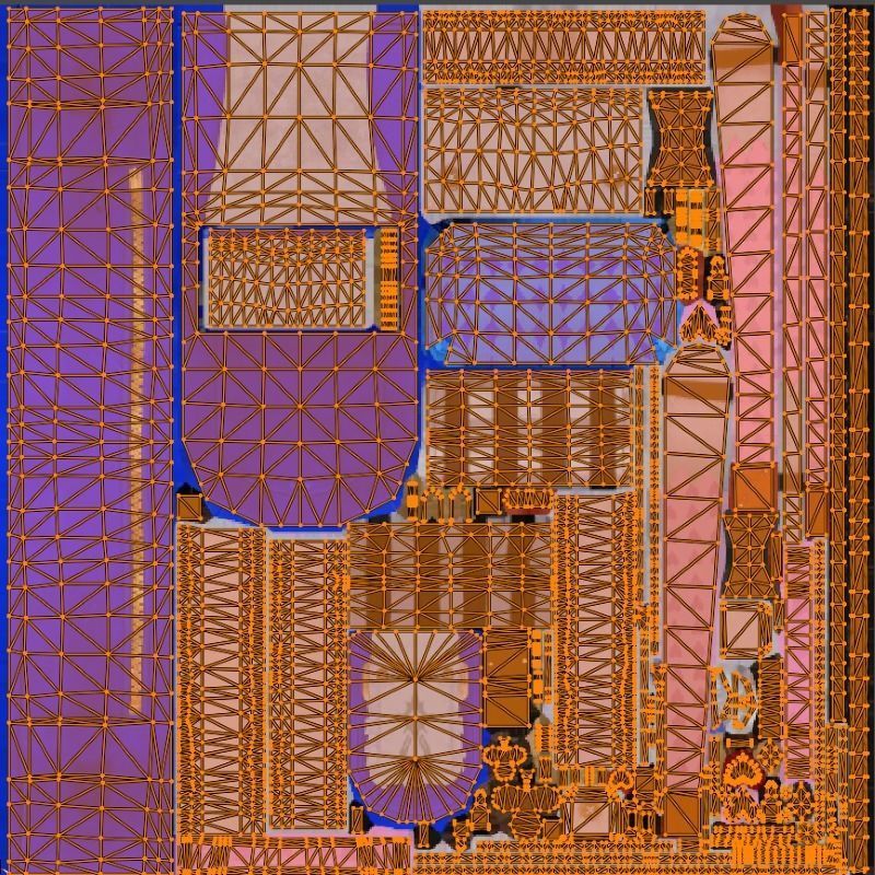 3x bag Wintry Ruler Backpack 3D model_9