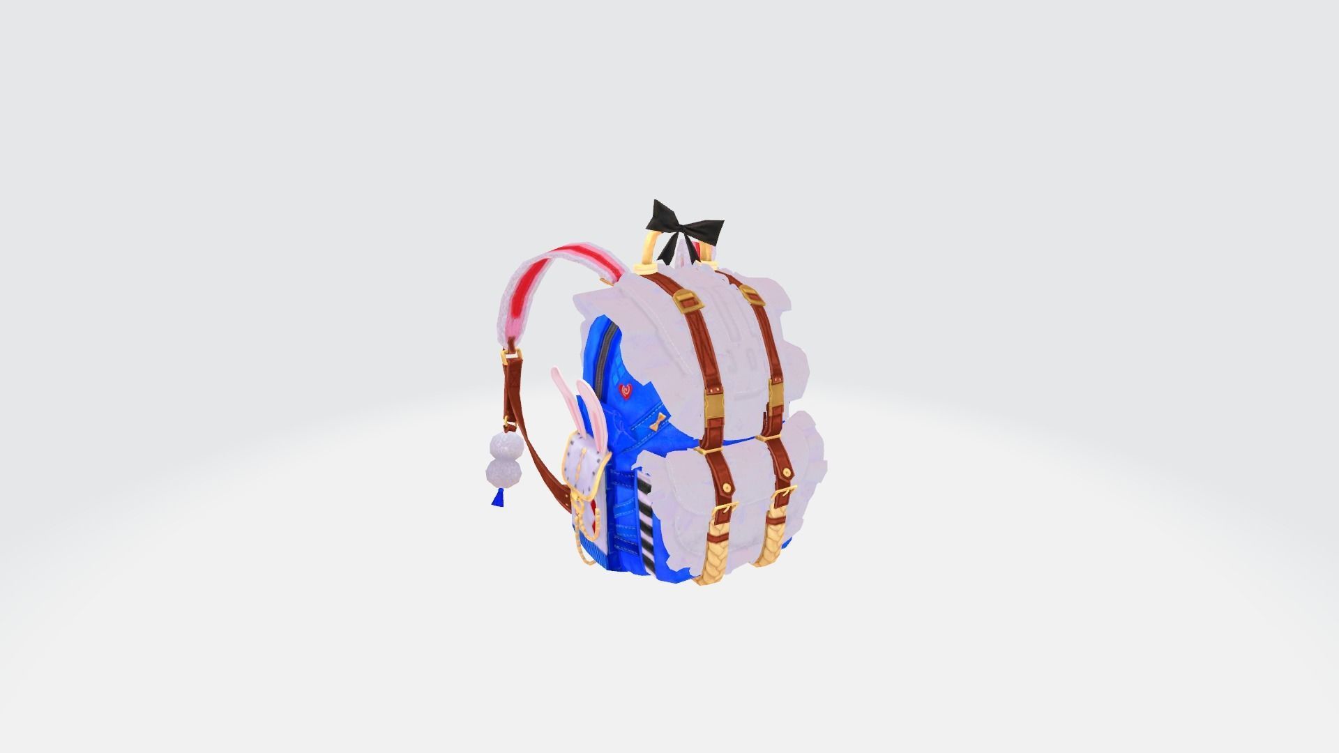 3x bag Wintry Ruler Backpack 3D model_7