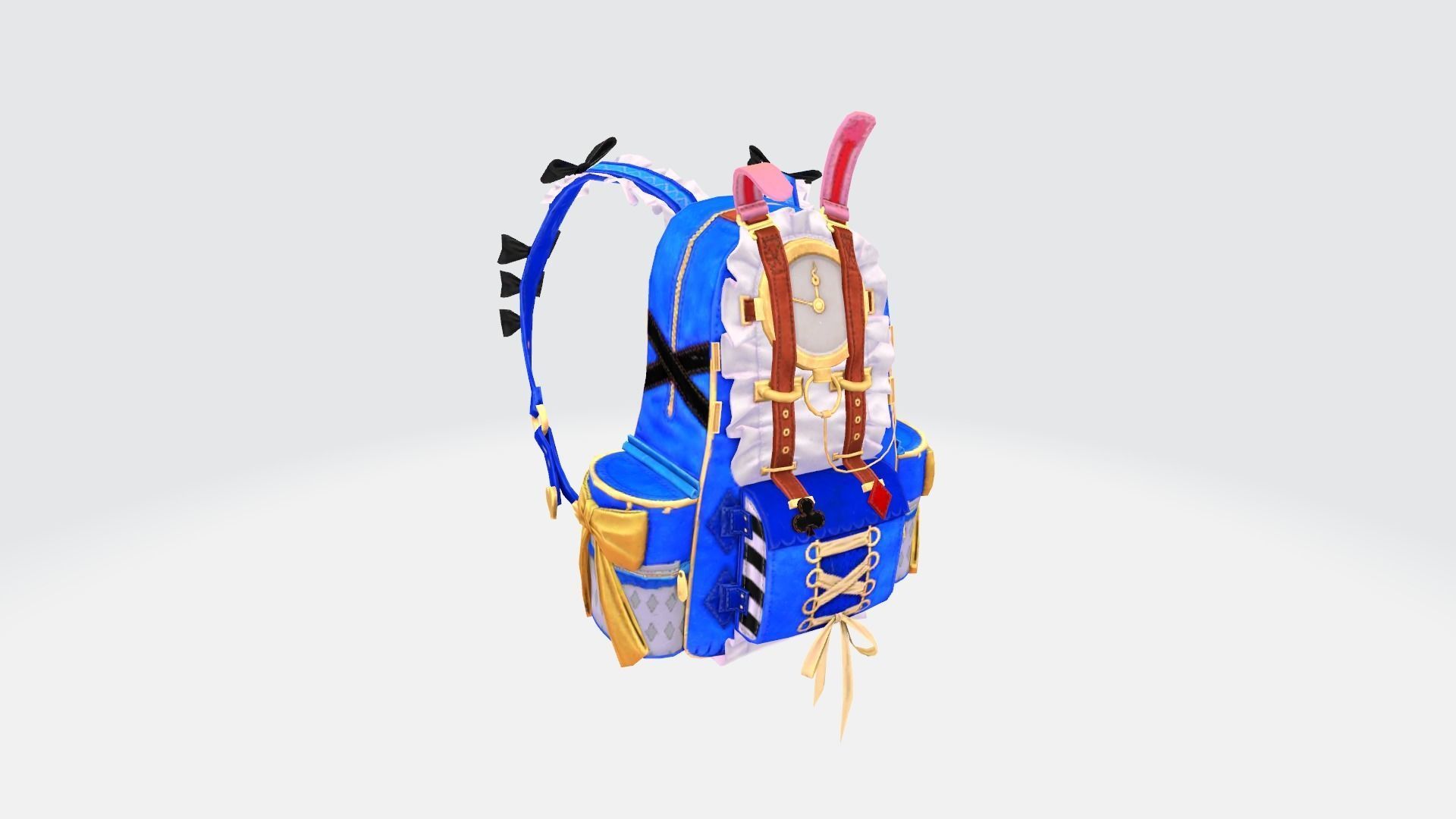 3x bag Wintry Ruler Backpack 3D model_6