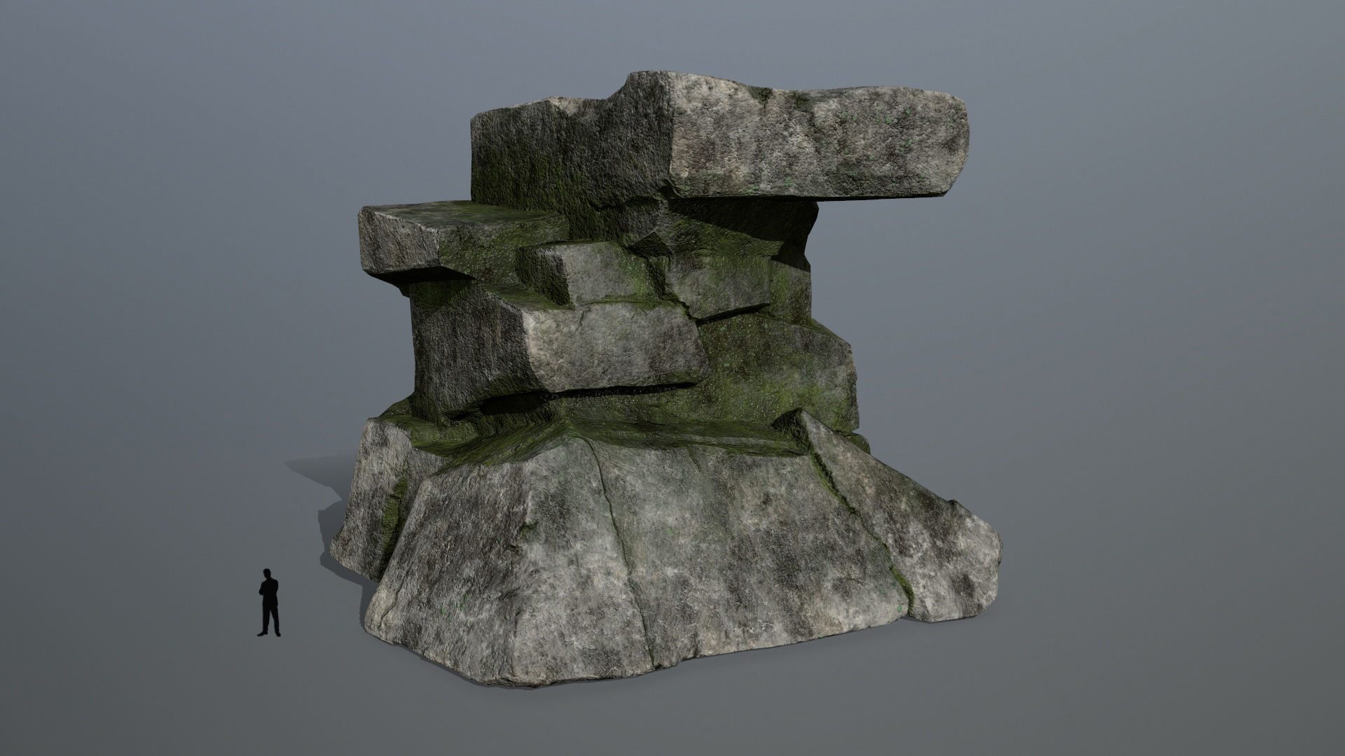 rocks rock formation Low-poly 3D model_2