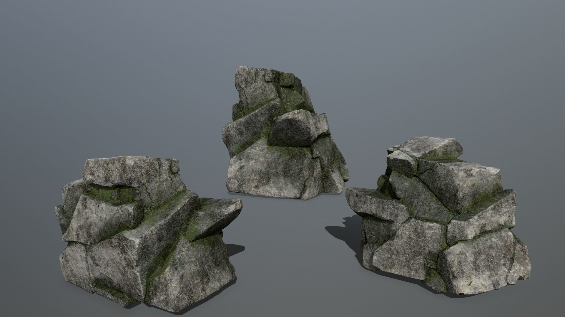 rocks rock formation Low-poly 3D model_13