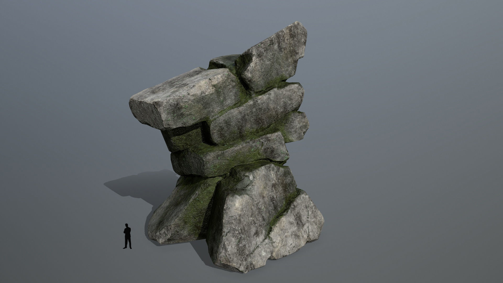 rocks rock formation Low-poly 3D model_3