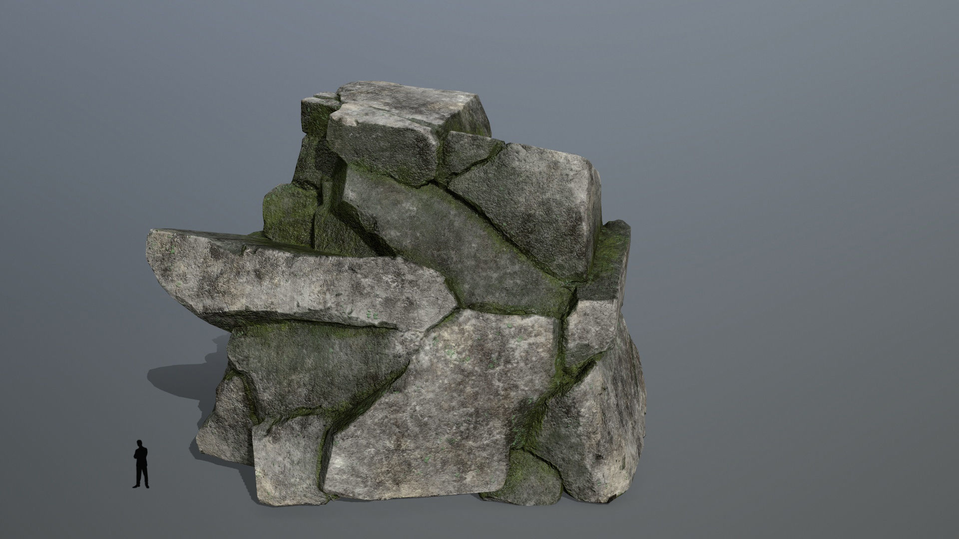 rocks rock formation Low-poly 3D model_4