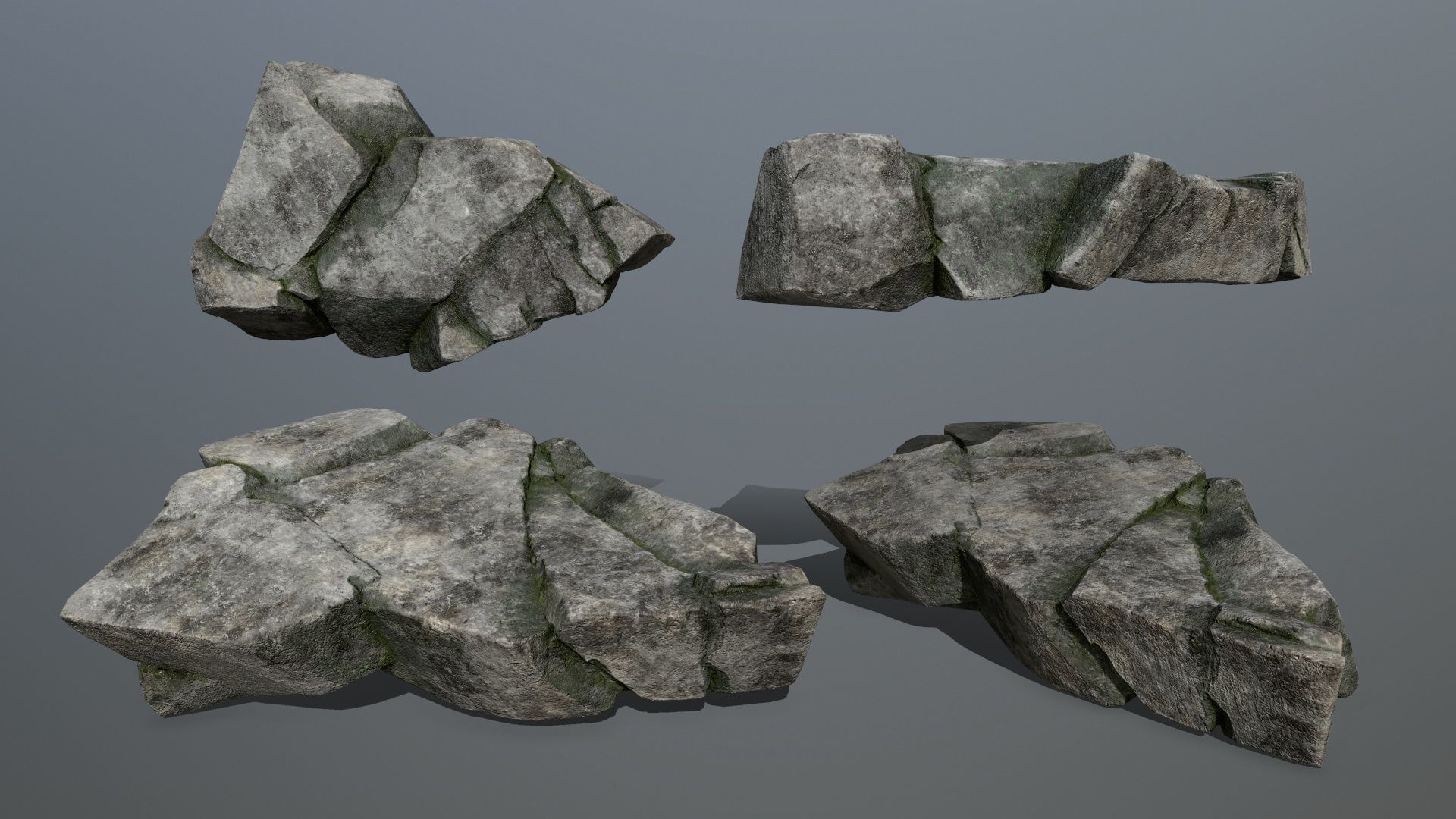 rocks rock formation Low-poly 3D model_18
