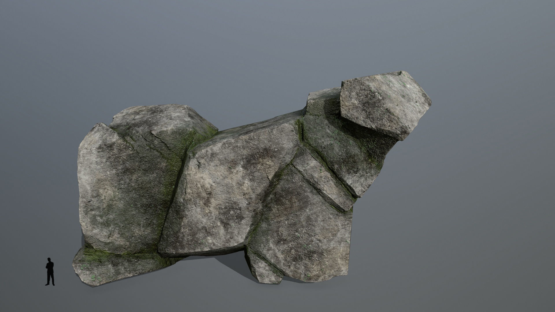 rocks rock formation Low-poly 3D model_7