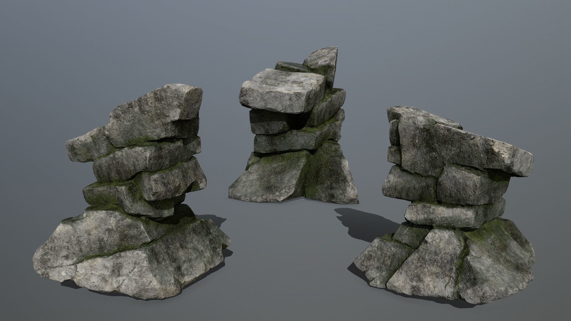 rocks rock formation Low-poly 3D model_12