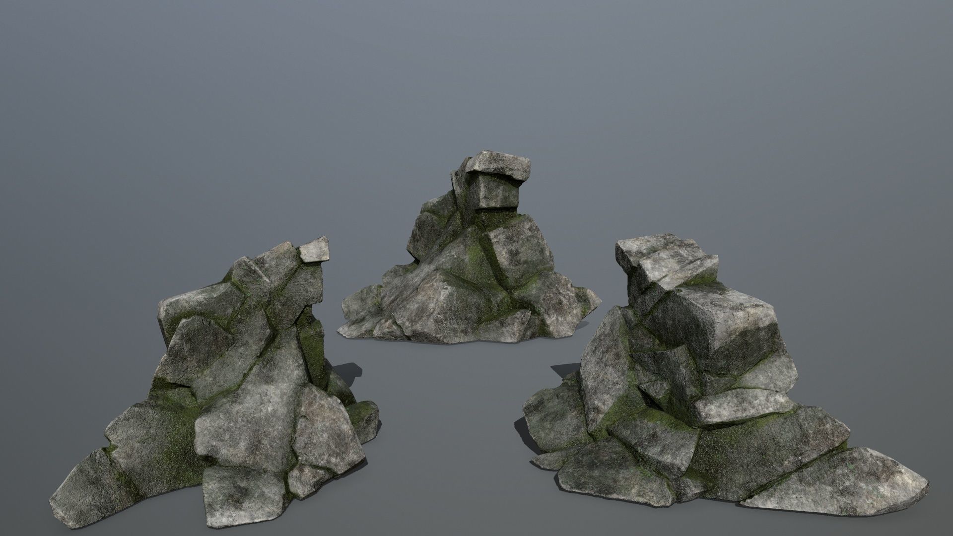 rocks rock formation Low-poly 3D model_11