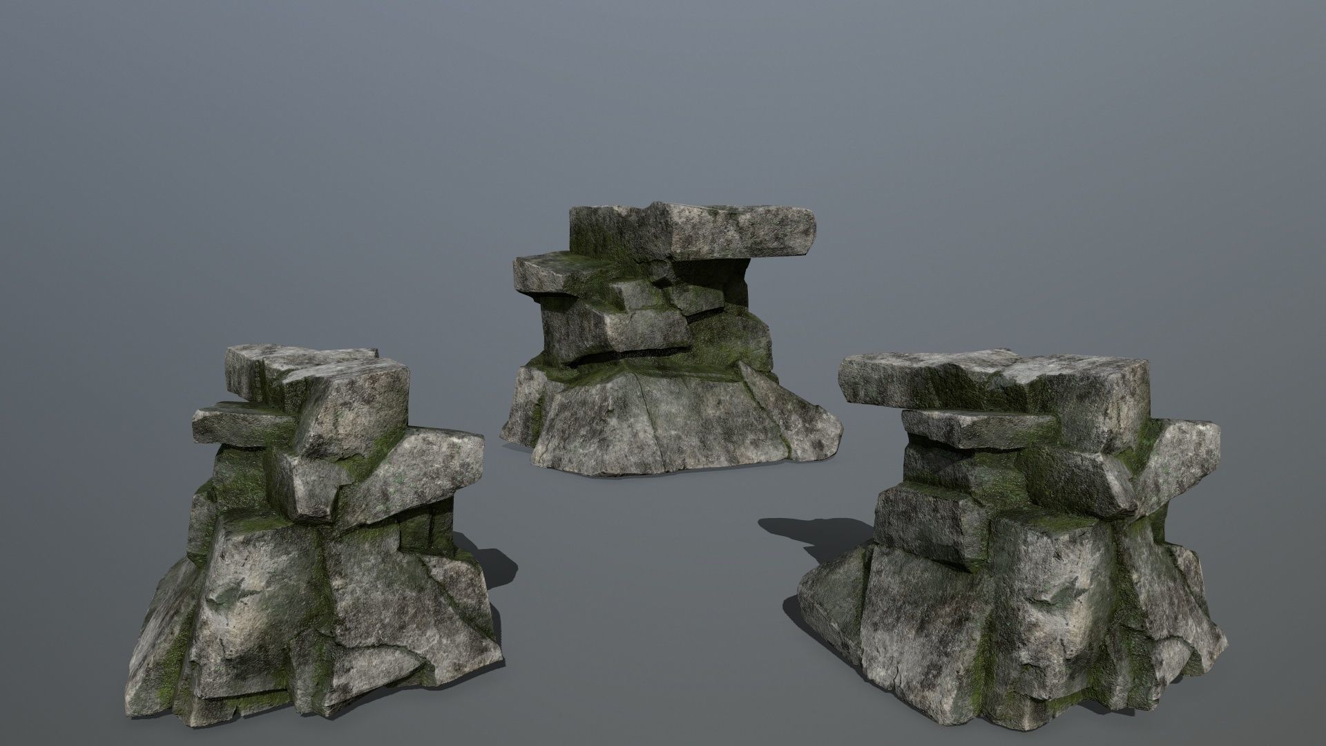 rocks rock formation Low-poly 3D model_17
