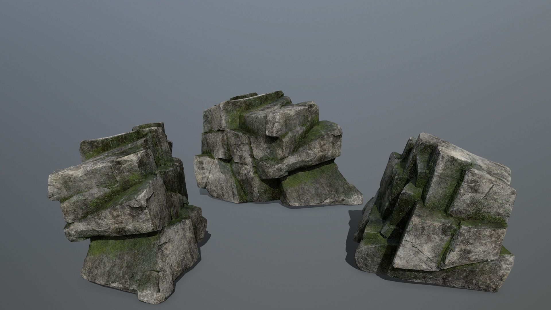 rocks rock formation Low-poly 3D model_15