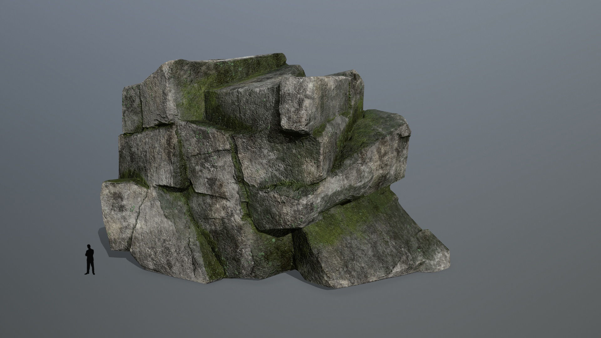 rocks rock formation Low-poly 3D model_6