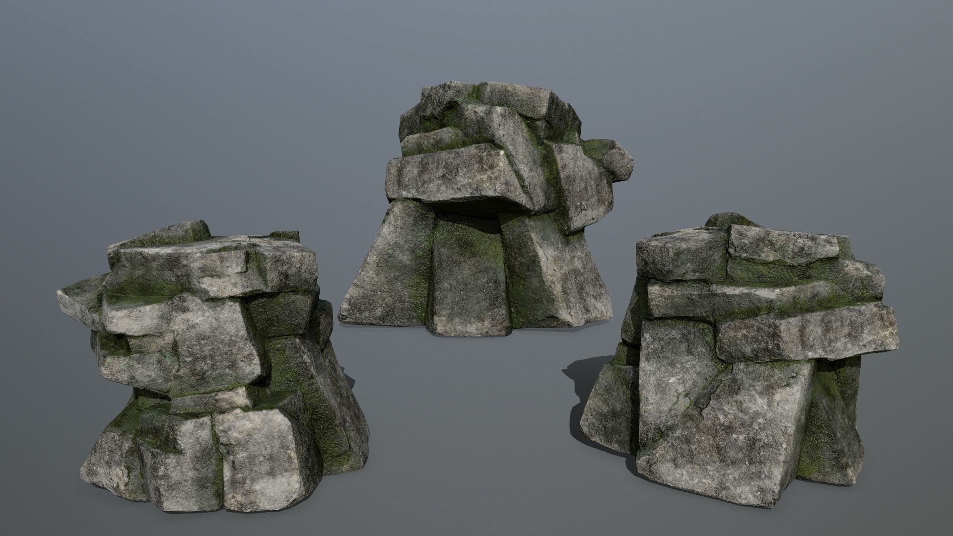 rocks rock formation Low-poly 3D model_14