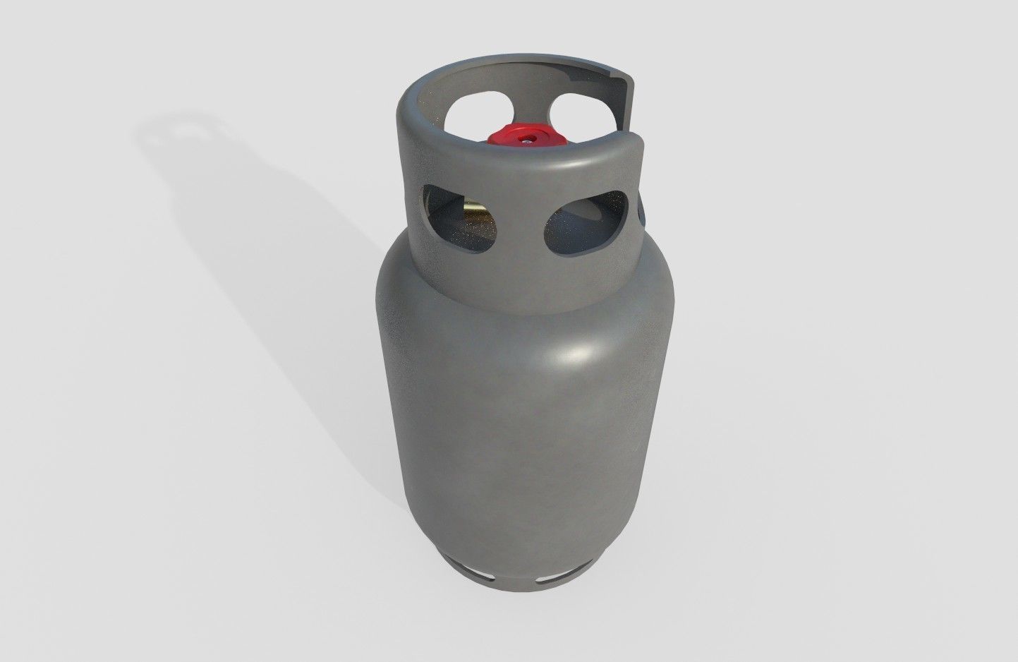 Gas Bottle M3 Low-poly 3D model_8