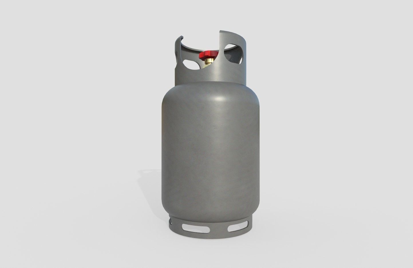 Gas Bottle M3 Low-poly 3D model_4