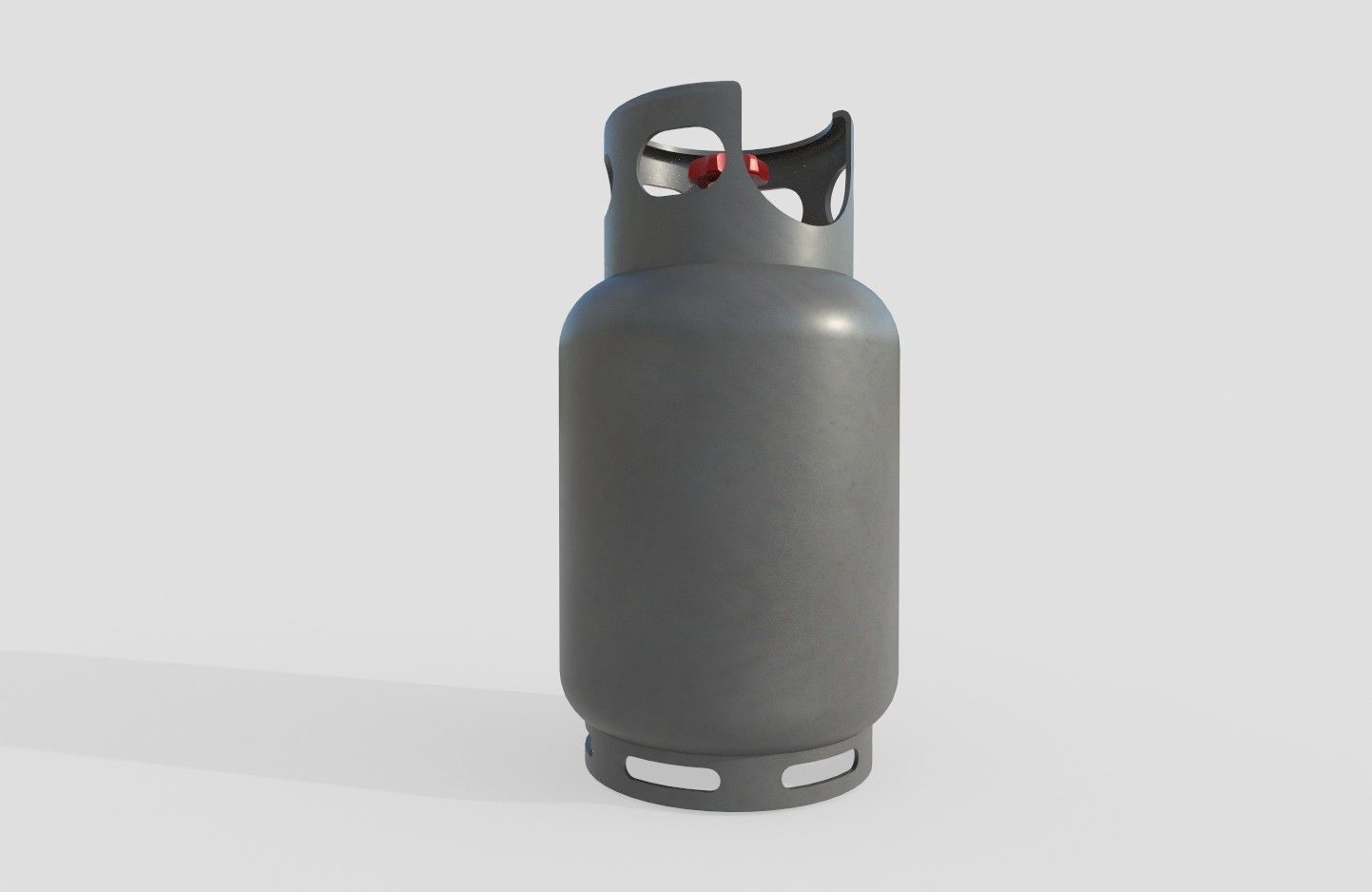 Gas Bottle M3 Low-poly 3D model_6