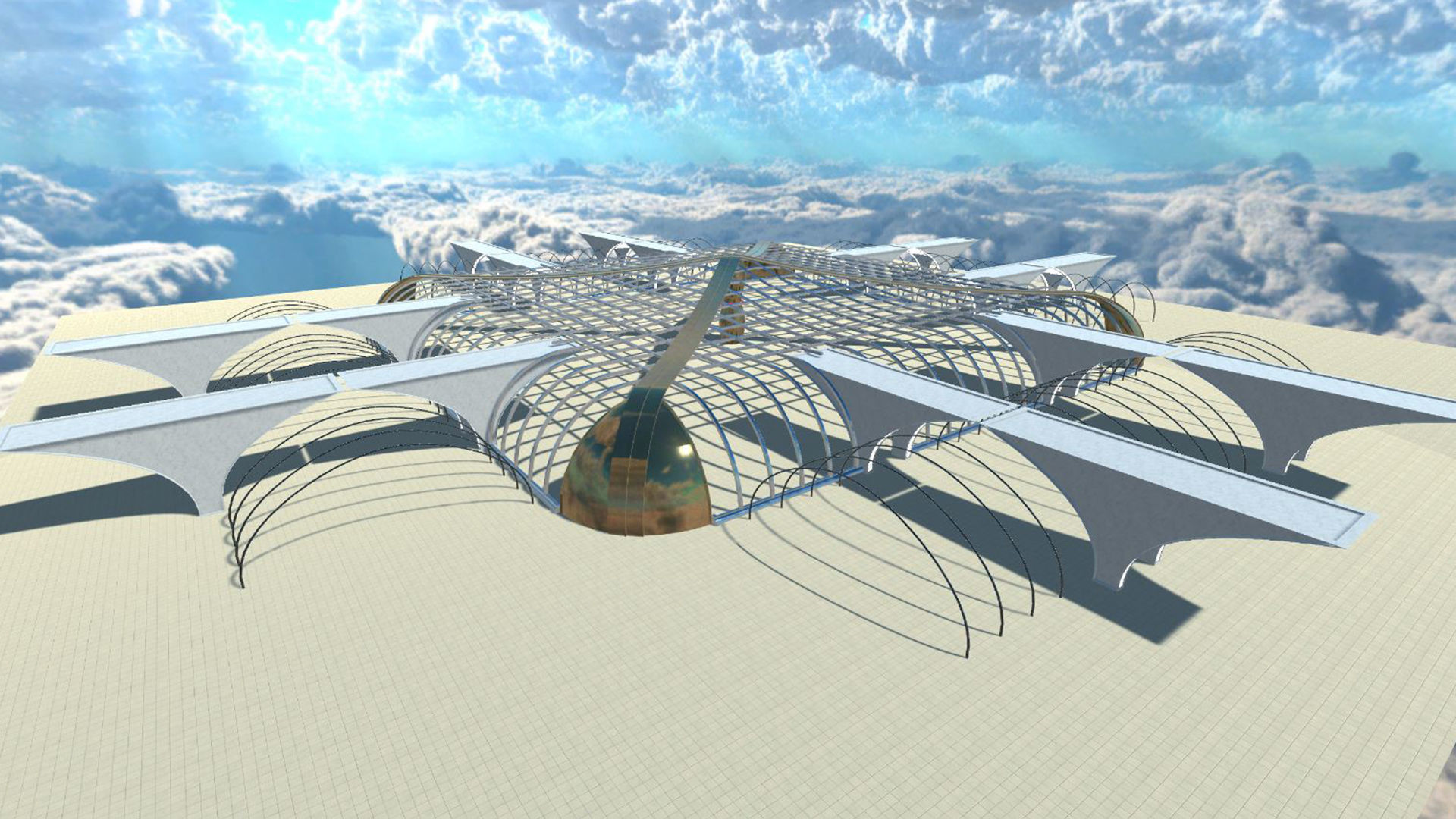 Sci-Fi Building 12 3D model_4