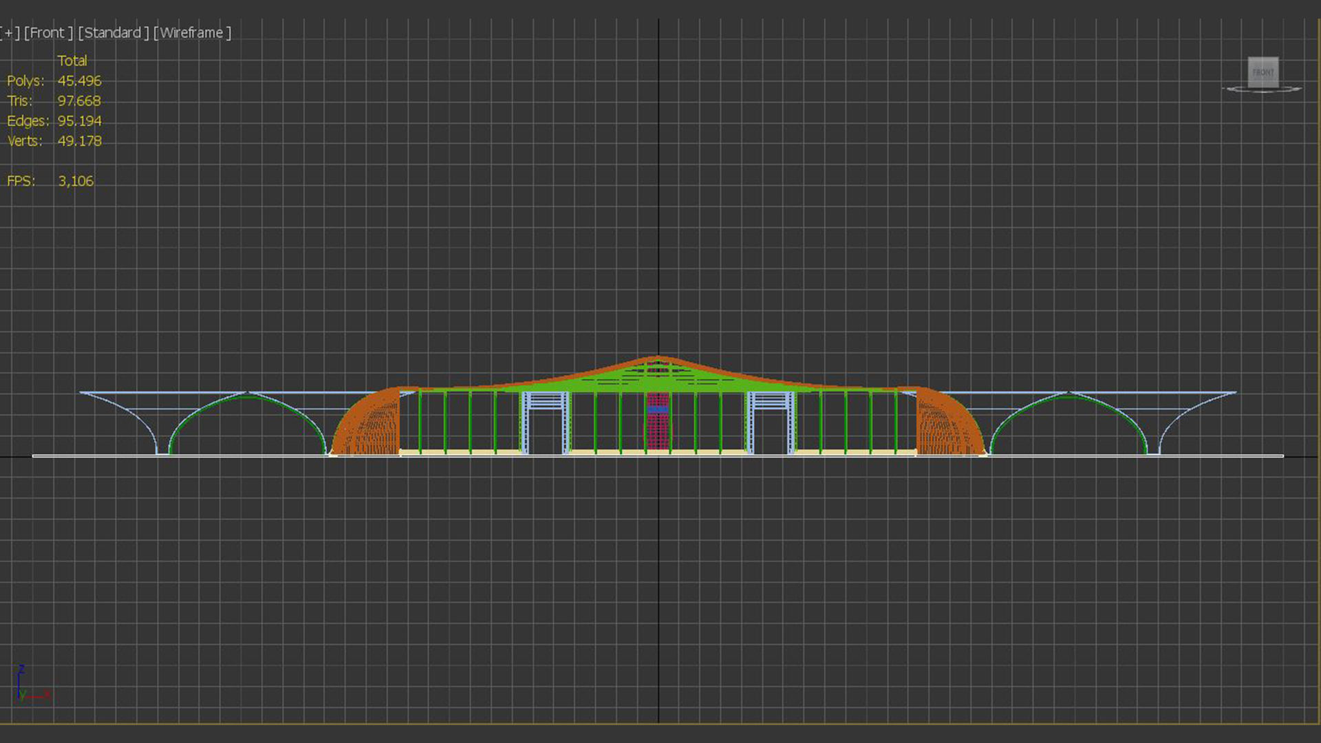 Sci-Fi Building 12 3D model_7