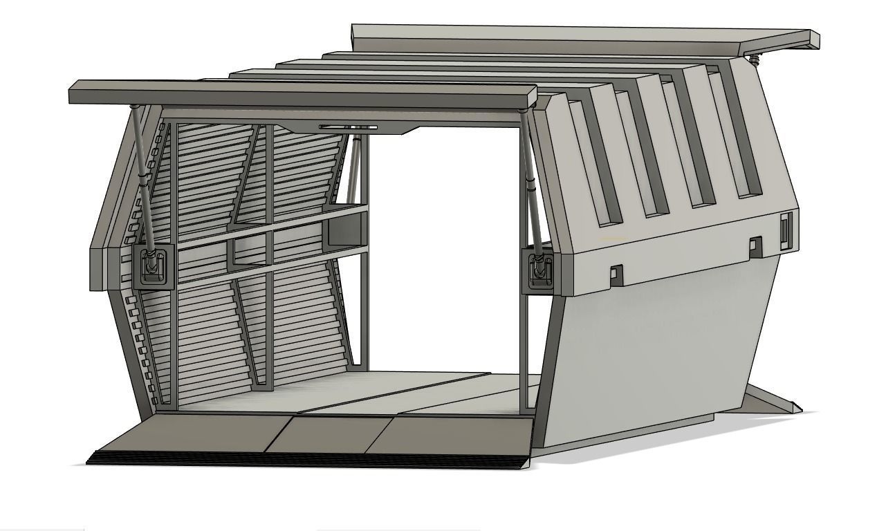 Star Wars republic cargo containers and boxes 3D print model_2