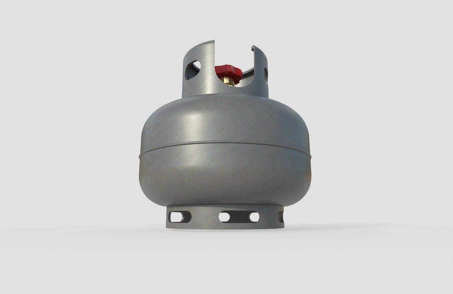 Gas Bottle M4 Low-poly 3D model_5