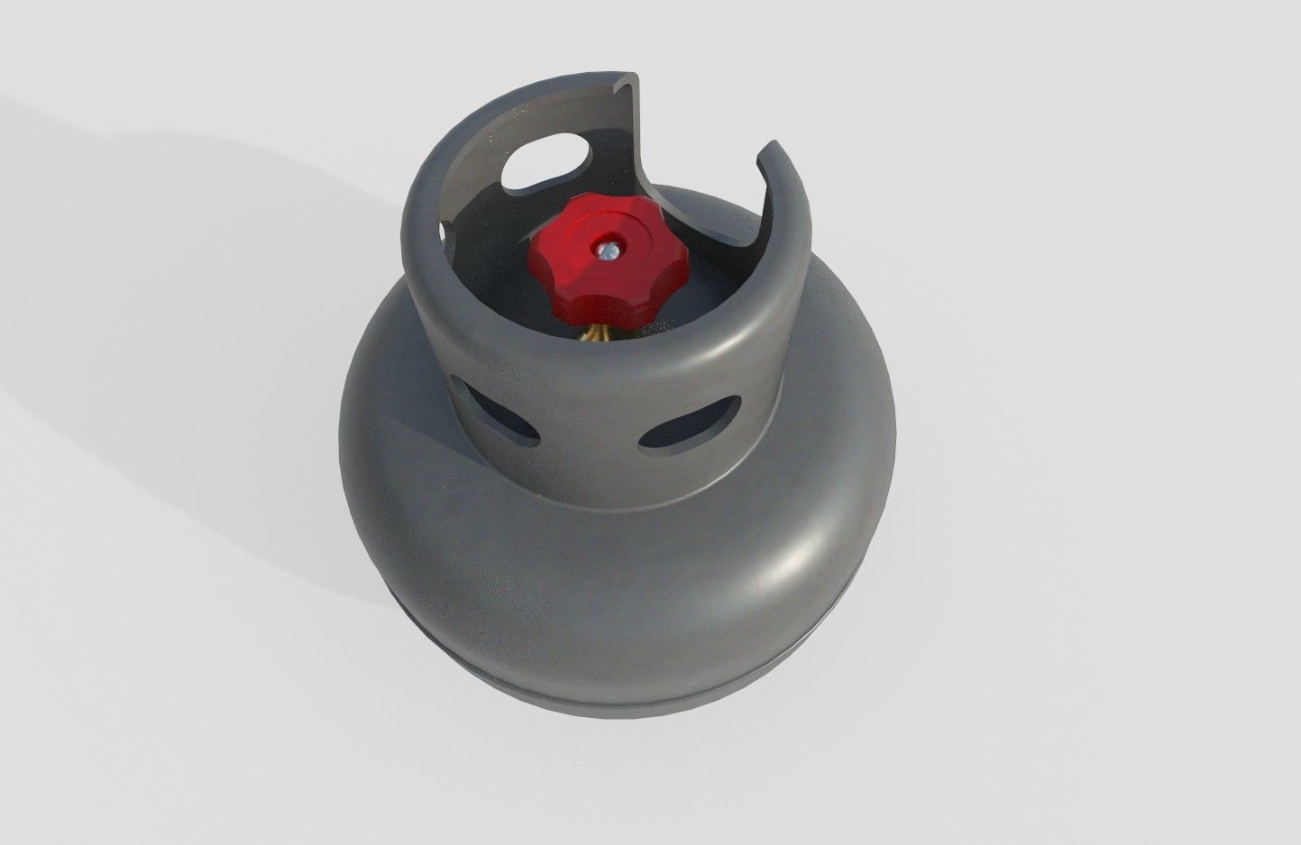 Gas Bottle M4 Low-poly 3D model_11