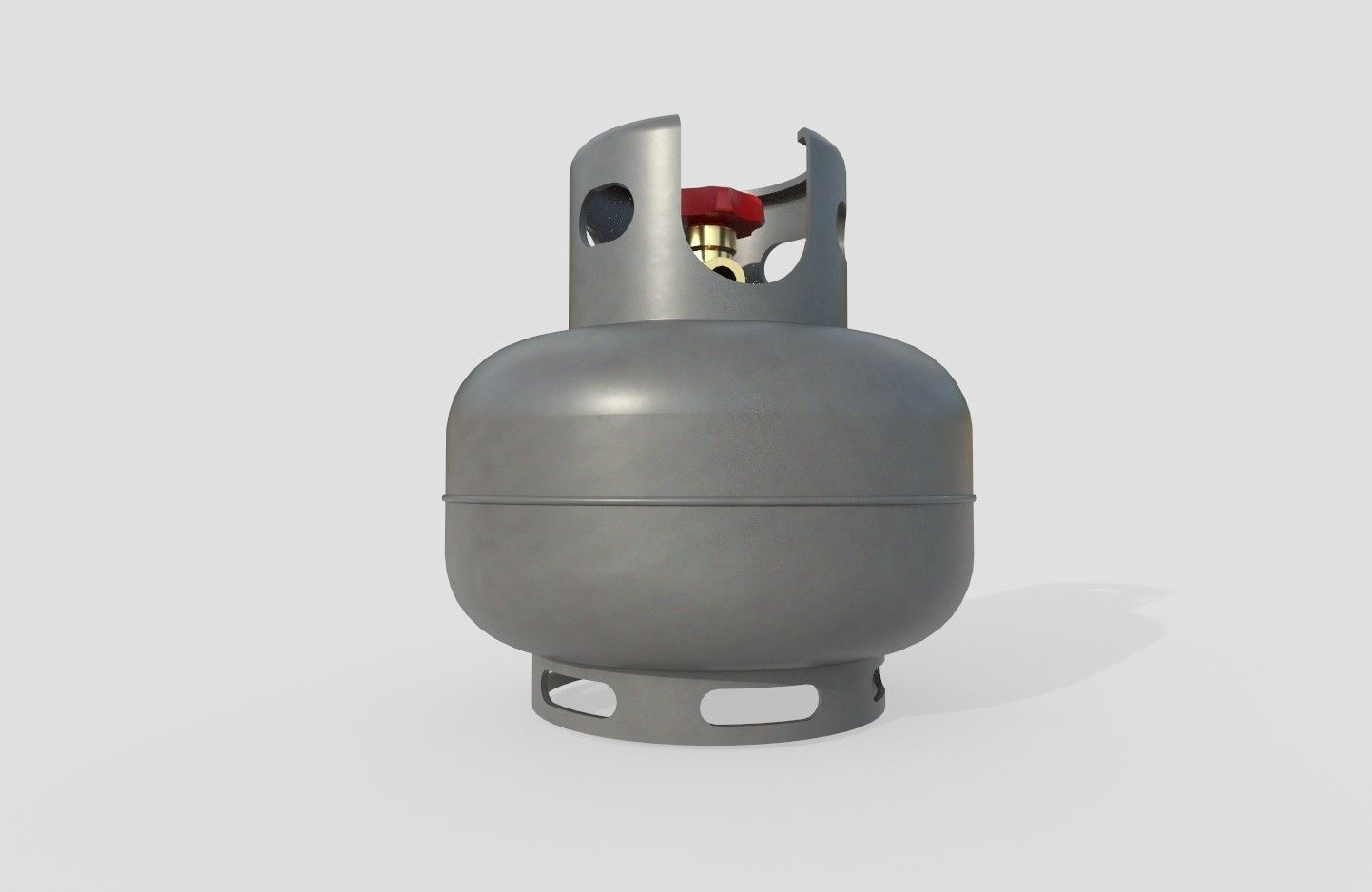 Gas Bottle M4 Low-poly 3D model_4