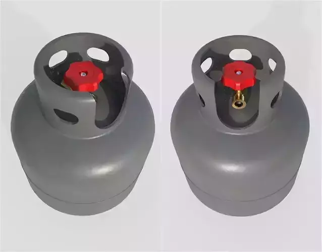 Gas Bottle M5 Low-poly 3D model