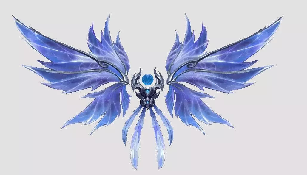 Crystal Wing Low-poly 3D model_0