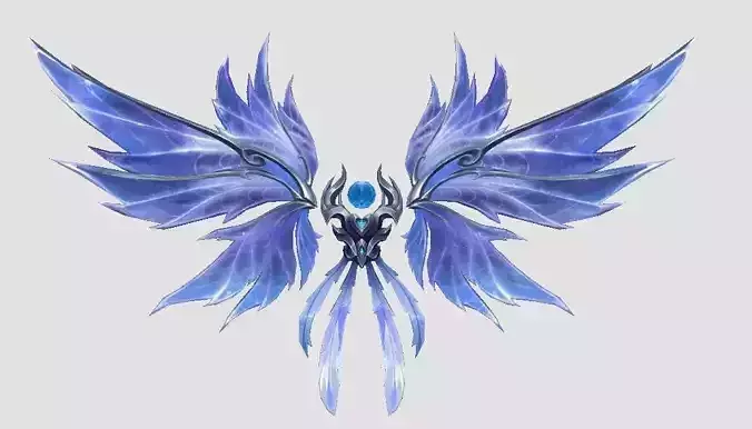 Crystal Wing Low-poly 3D model