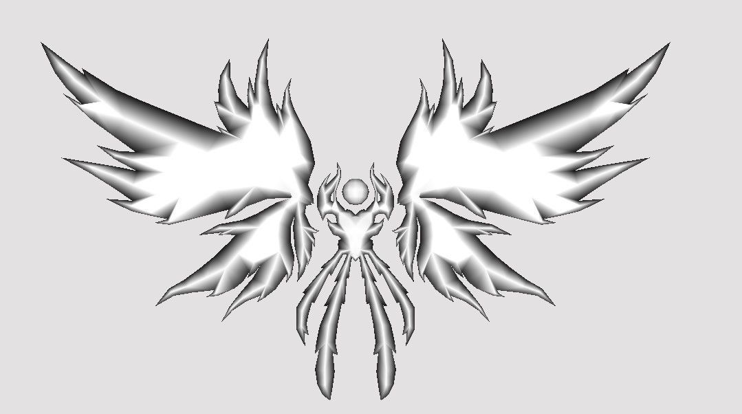 Crystal Wing Low-poly 3D model_3