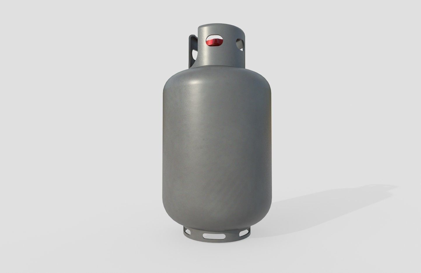 Gas Bottle M6 Low-poly 3D model_19