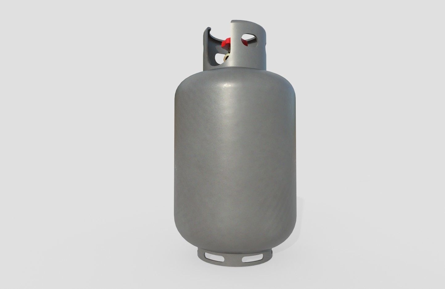 Gas Bottle M6 Low-poly 3D model_17