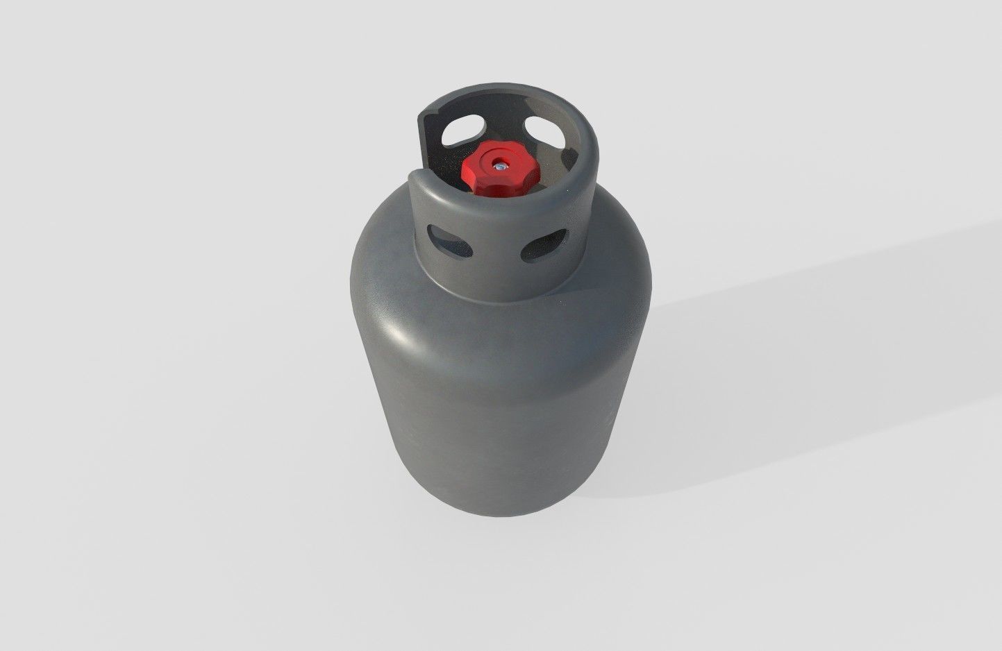 Gas Bottle M6 Low-poly 3D model_21
