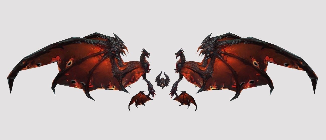 Dragon Wing Low-poly 3D model_11