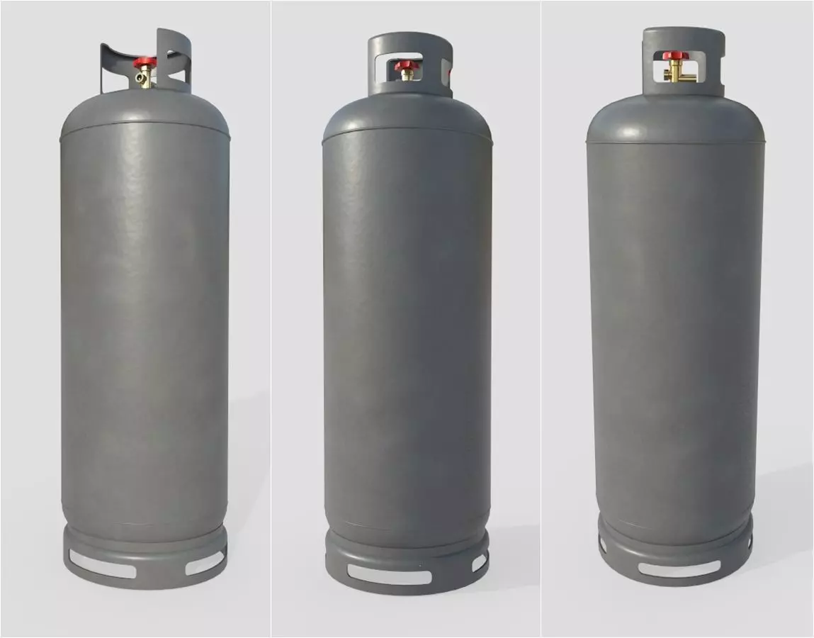 Gas Bottle M7 Low-poly 3D model_0