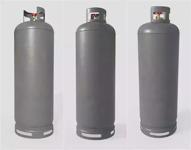 Gas Bottle M7 Low-poly 3D model