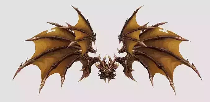 Demon Wing Low-poly 3D model