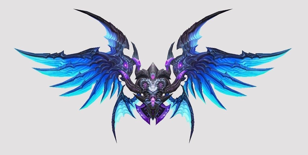 Futuristic Wing Low-poly 3D model_4