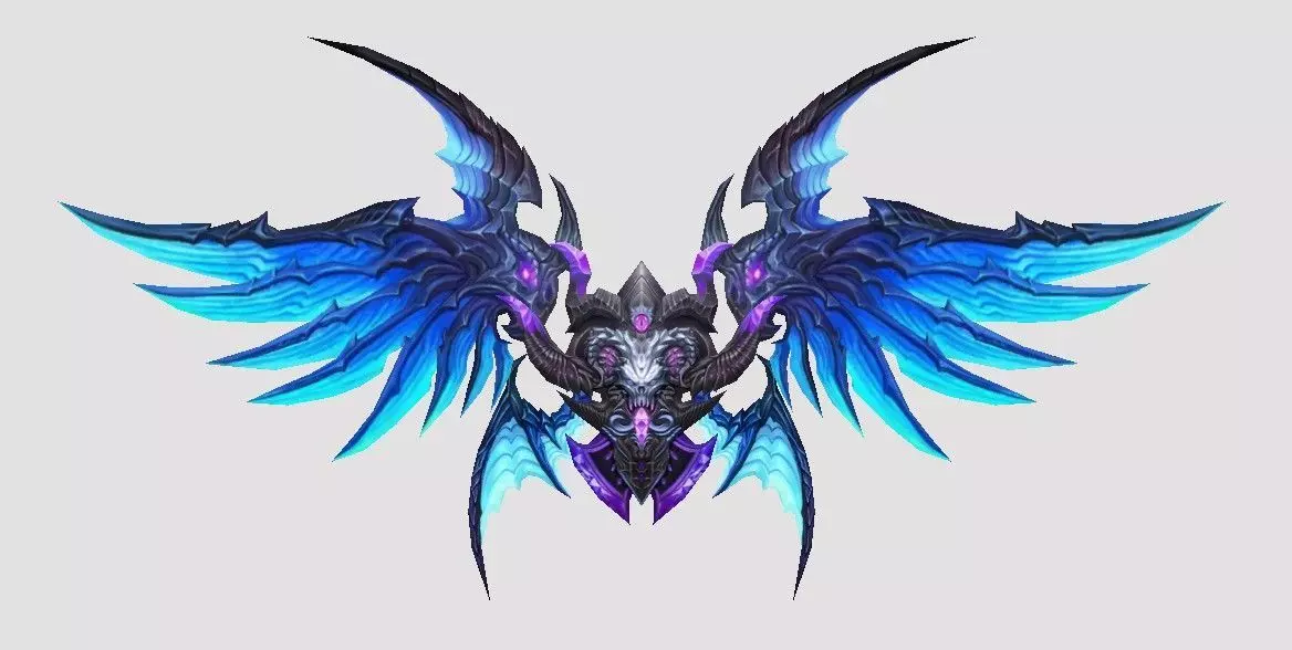 Futuristic Wing Low-poly 3D model_0