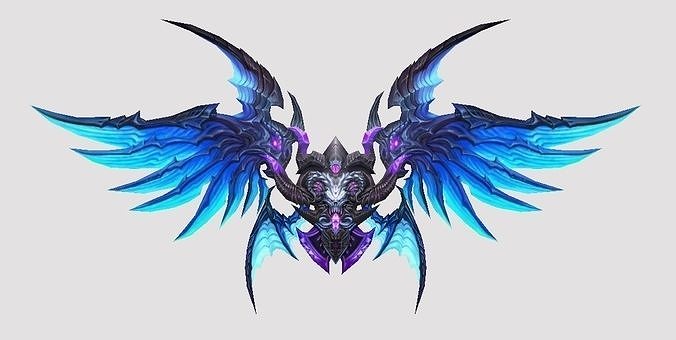 Futuristic Wing Low-poly 3D model
