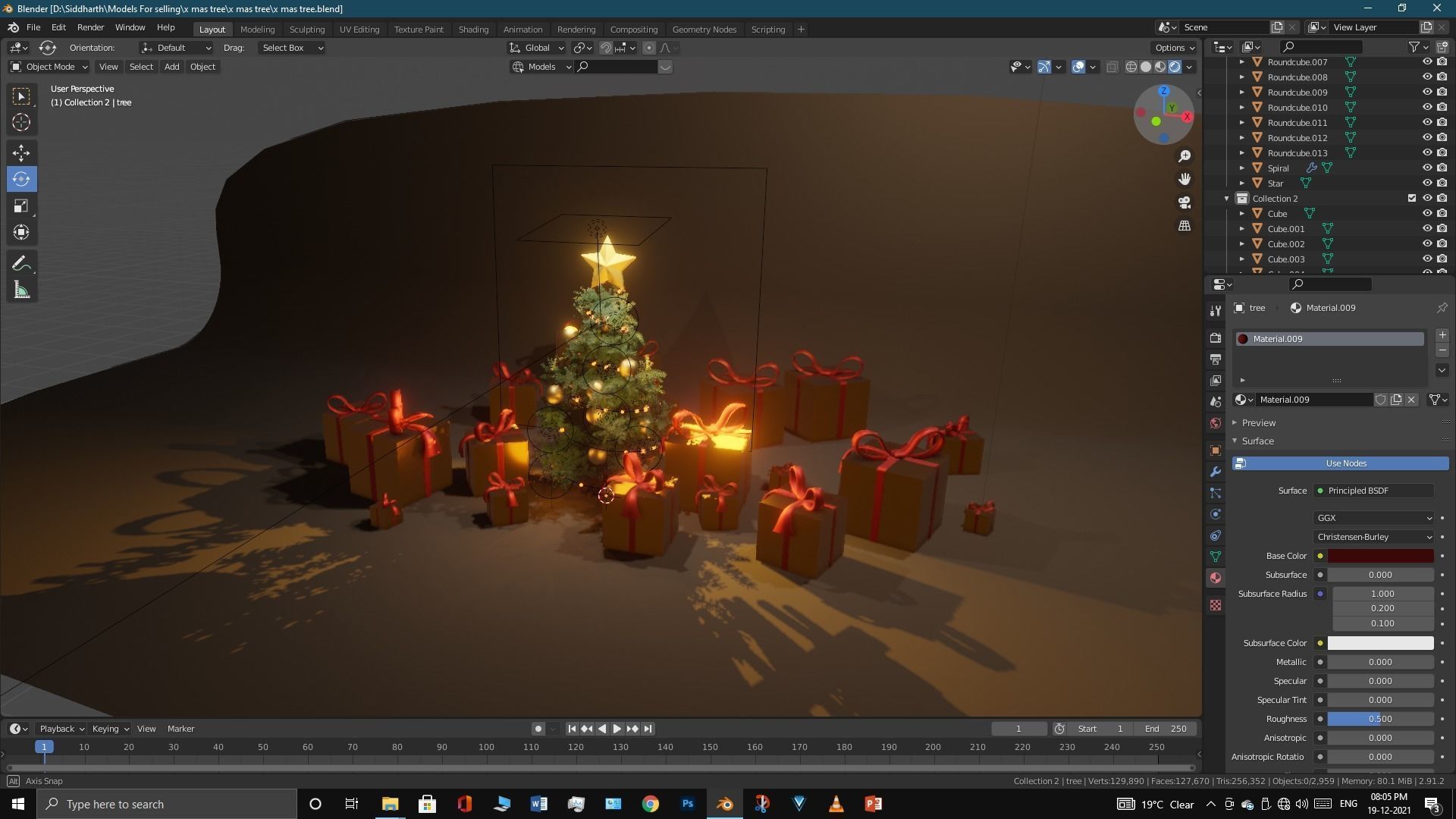 Xmas tree 3D model_8
