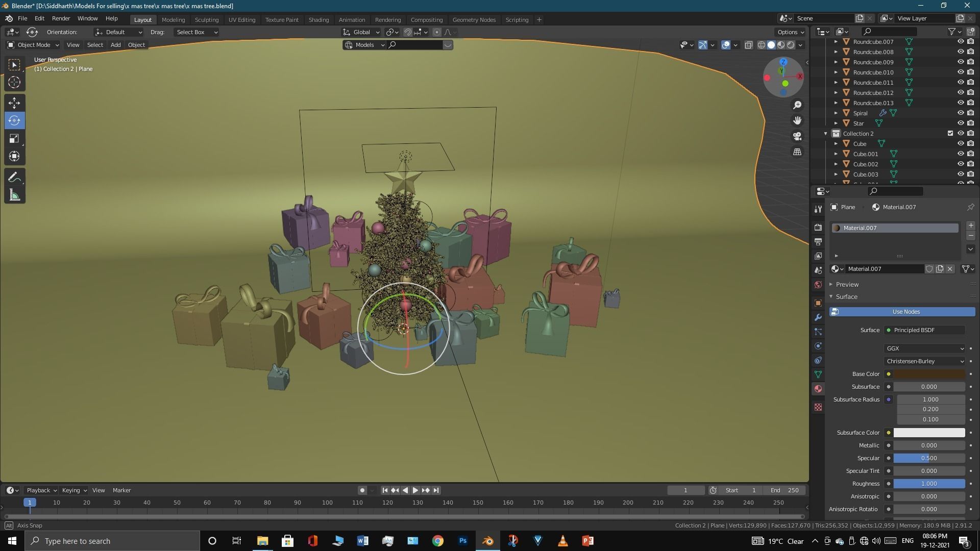 Xmas tree 3D model_36