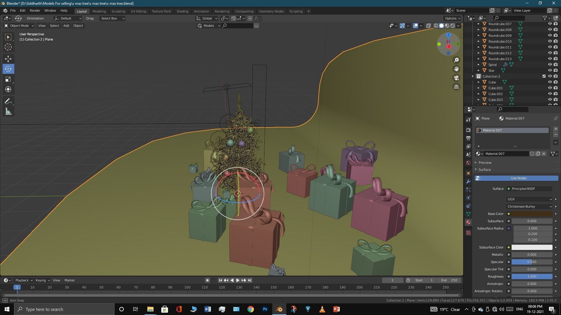 Xmas tree 3D model_39