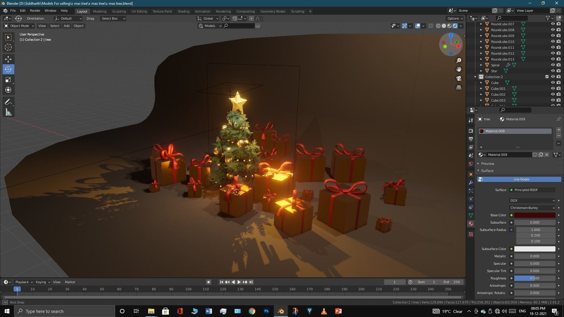 Xmas tree 3D model_11