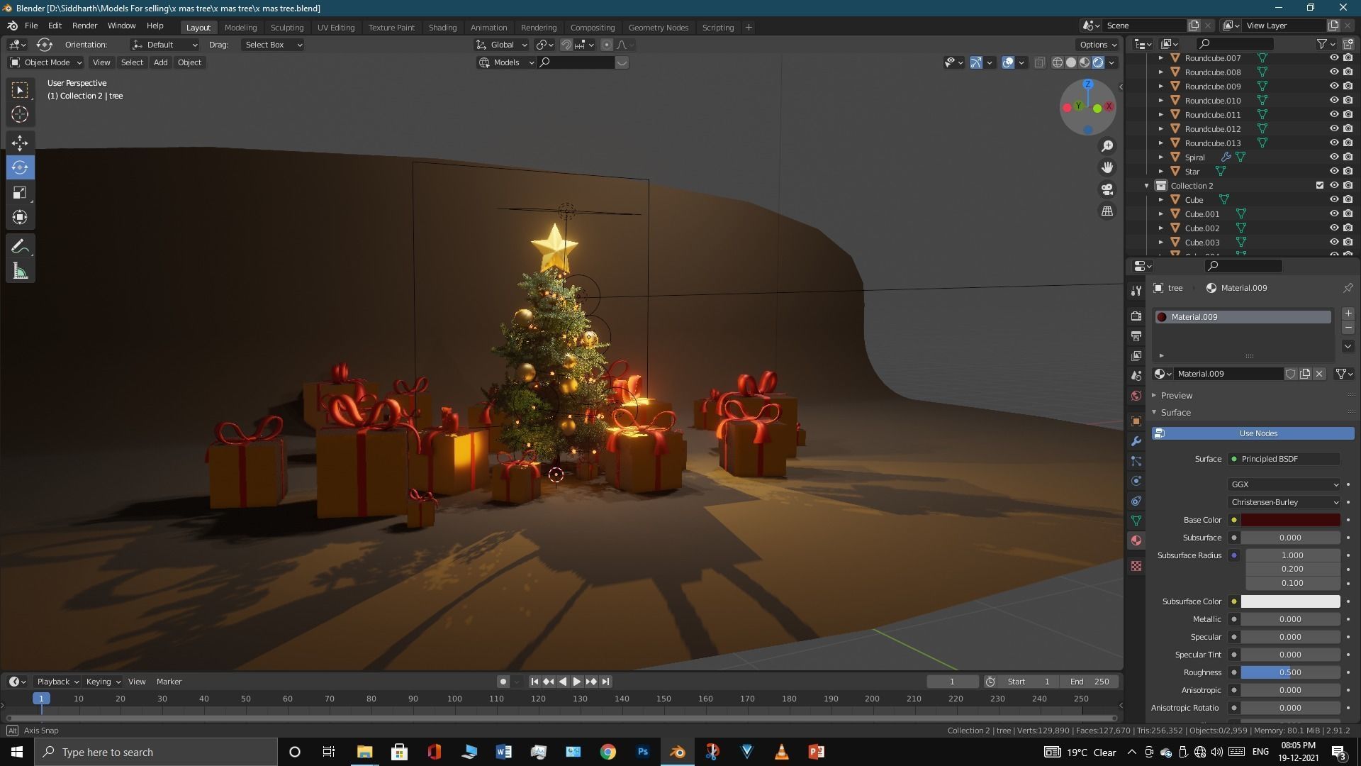 Xmas tree 3D model_4